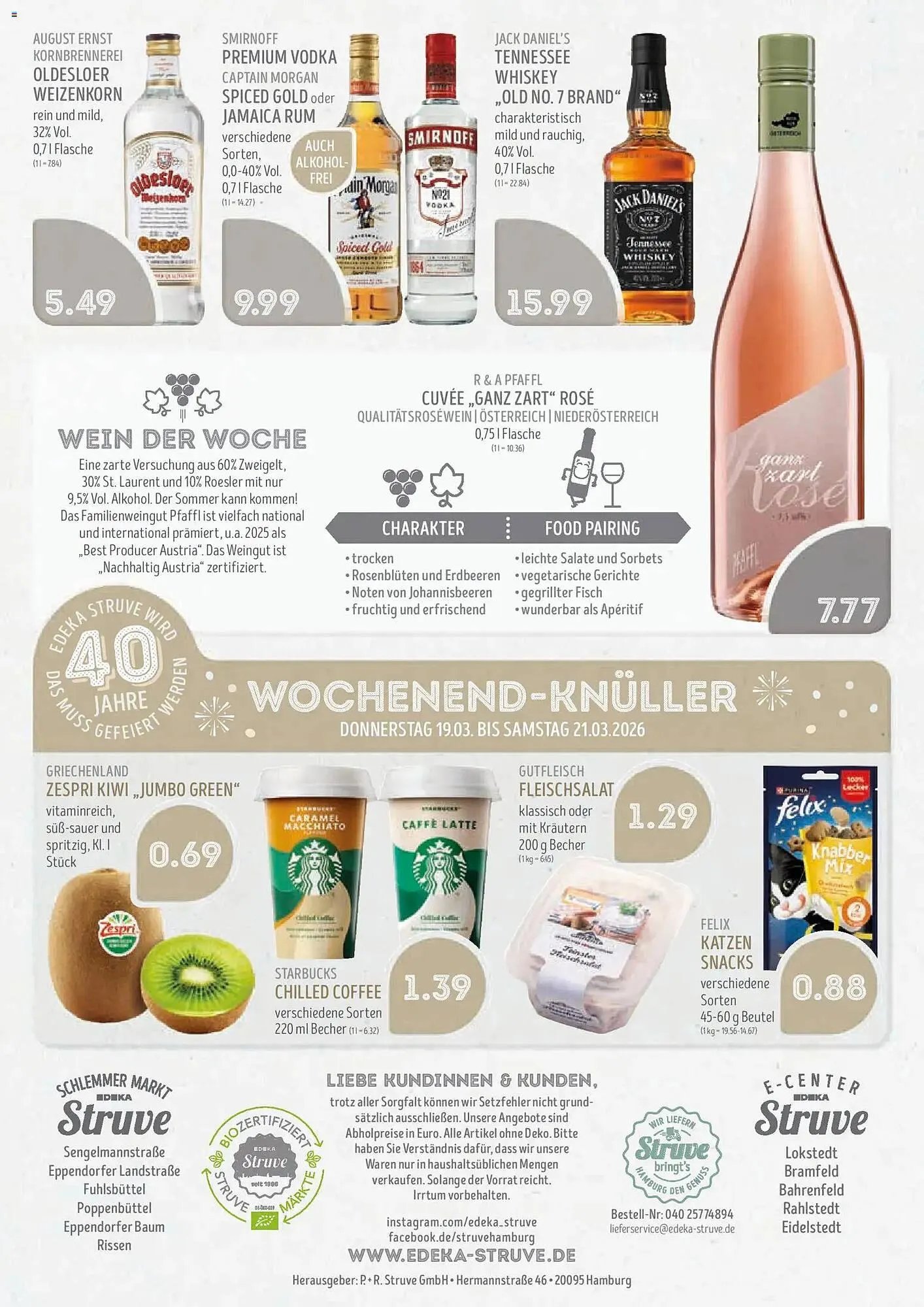 Edeka Struve Prospekt von 16. März bis 21. März 2026 - Prospekt seite 18