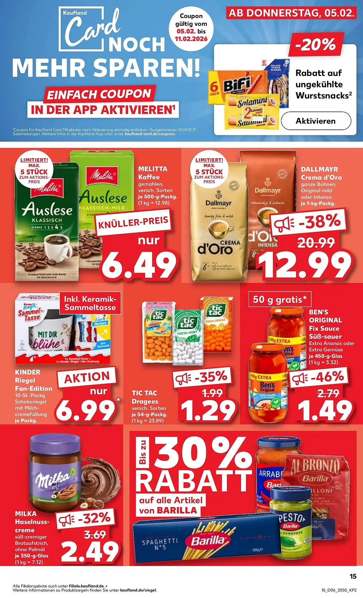 Kaufland Prospekt von 8. Februar bis 11. Februar 2026 - Prospekt seite 15