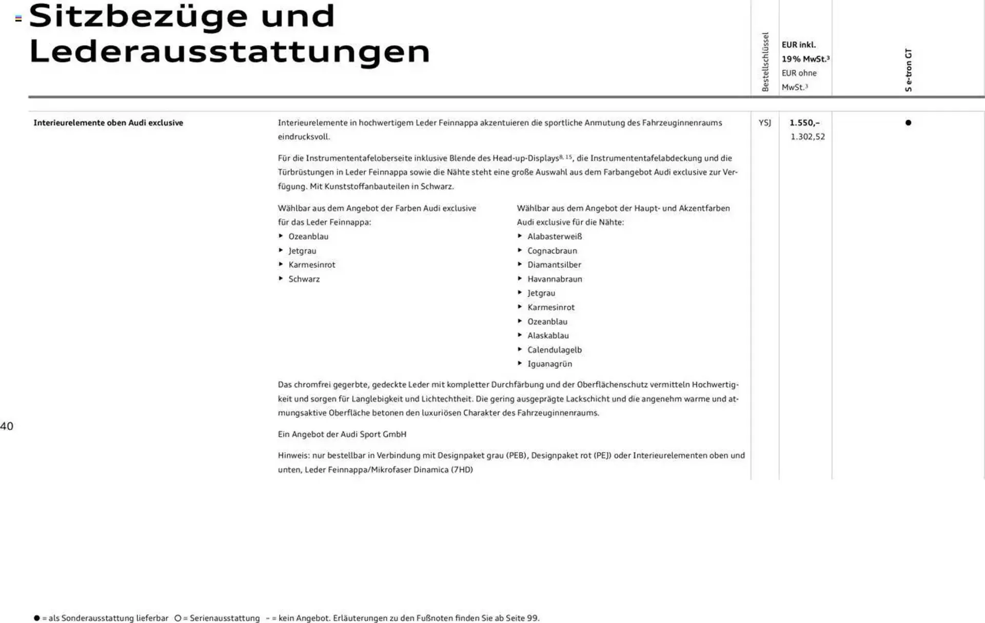 Audi Prospekt von 29. Januar bis 31. Dezember 2025 - Prospekt seite 40
