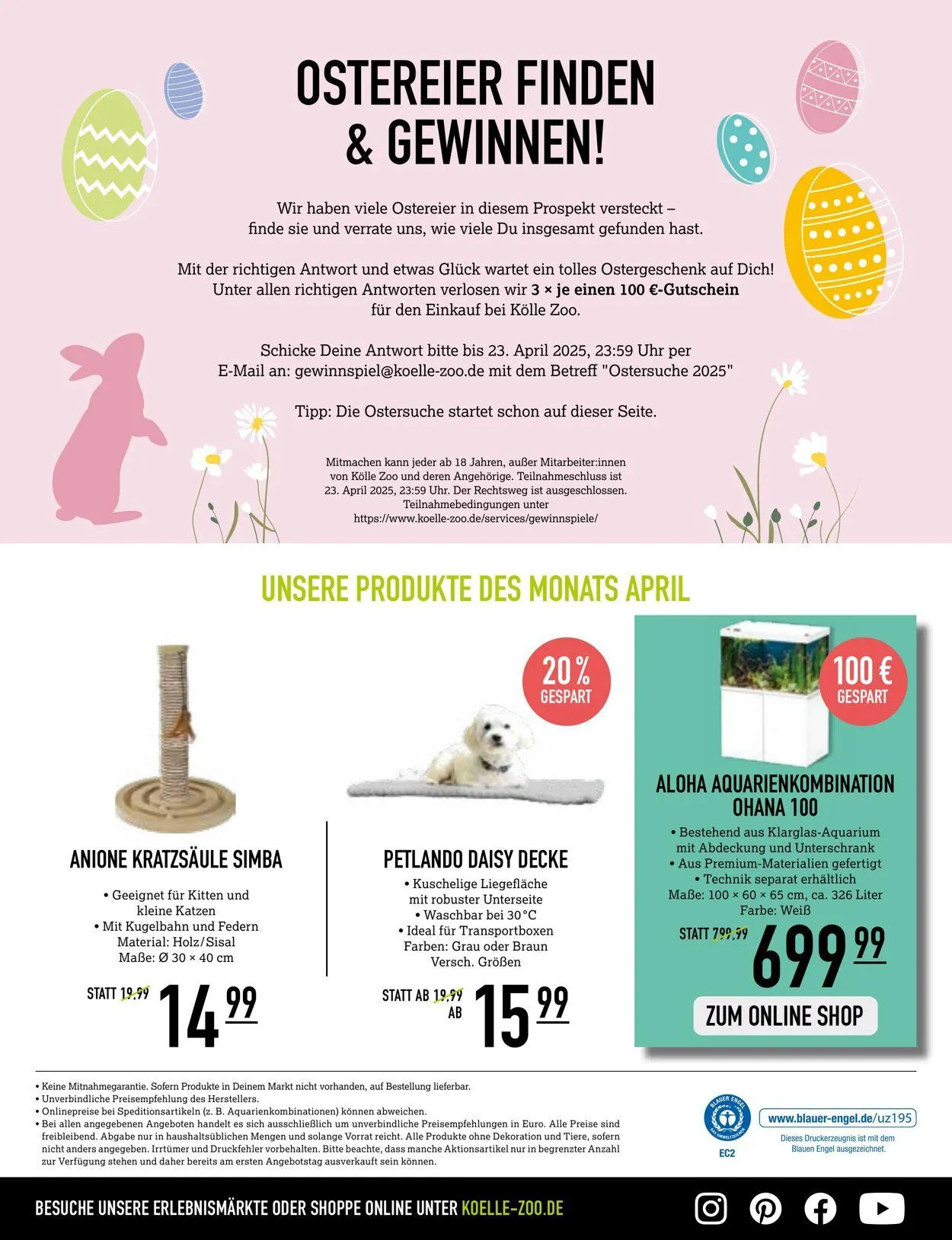 Kölle Zoo Aktueller Prospekt von 2. April bis 16. April 2025 - Prospekt seite 20