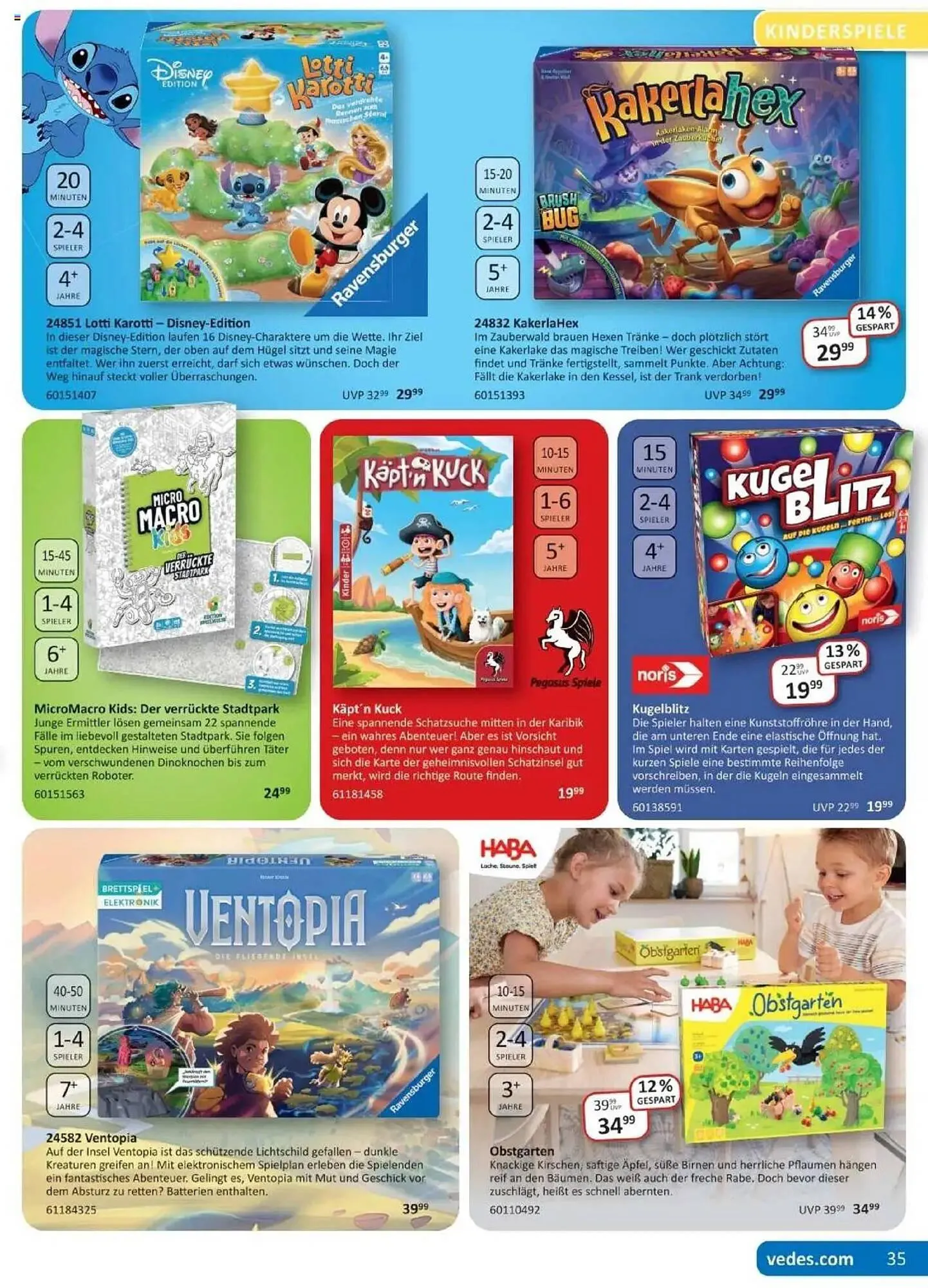 Vedes Prospekt von 25. August bis 31. Oktober 2025 - Prospekt seite 35