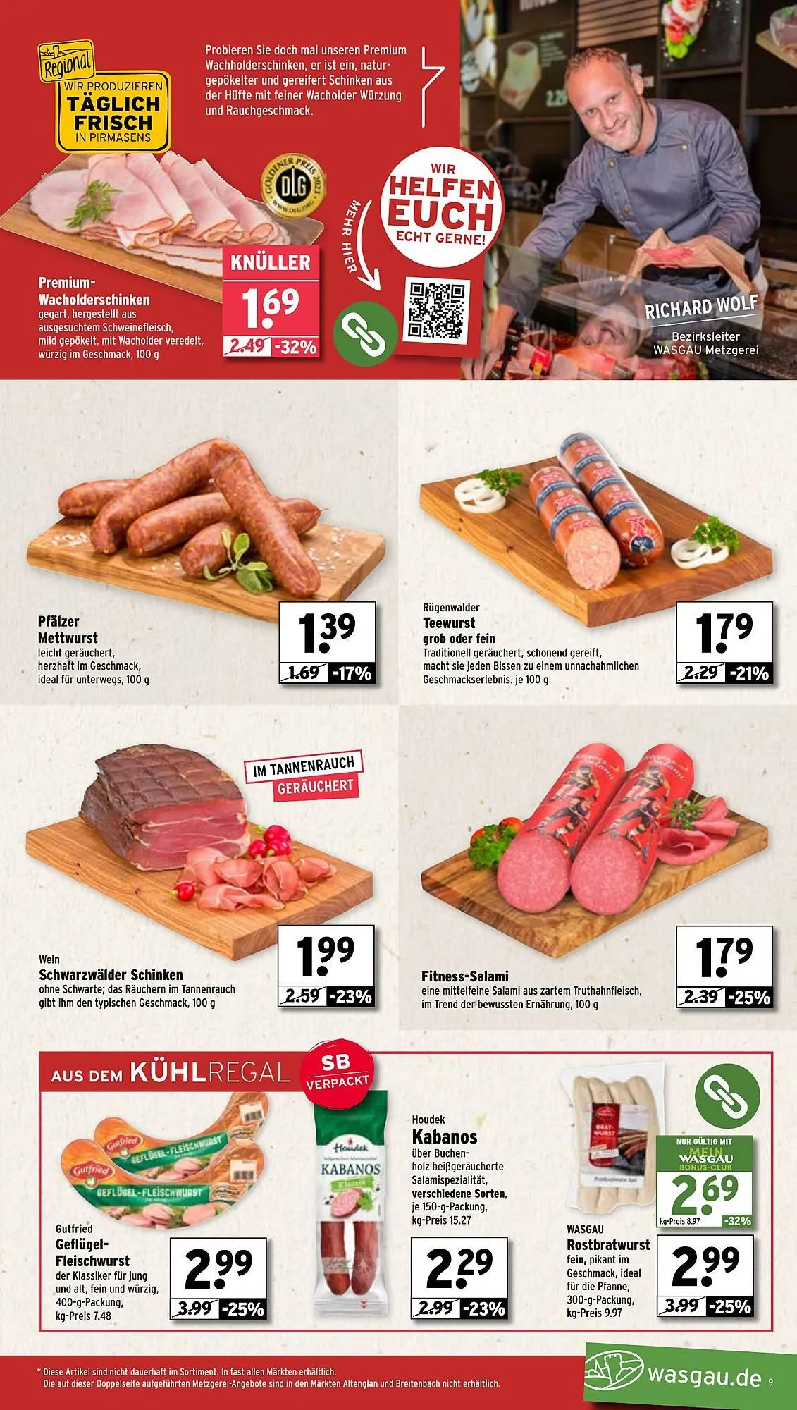 Wasgau Prospekt von 24. März bis 29. März 2025 - Prospekt seite 9