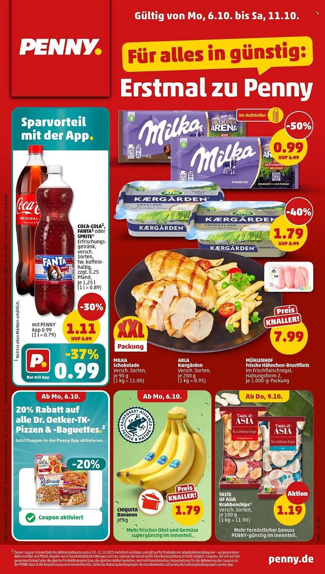 PENNY Prospekt von 6. Oktober bis 11. Oktober 2025 - Prospekt seite 1