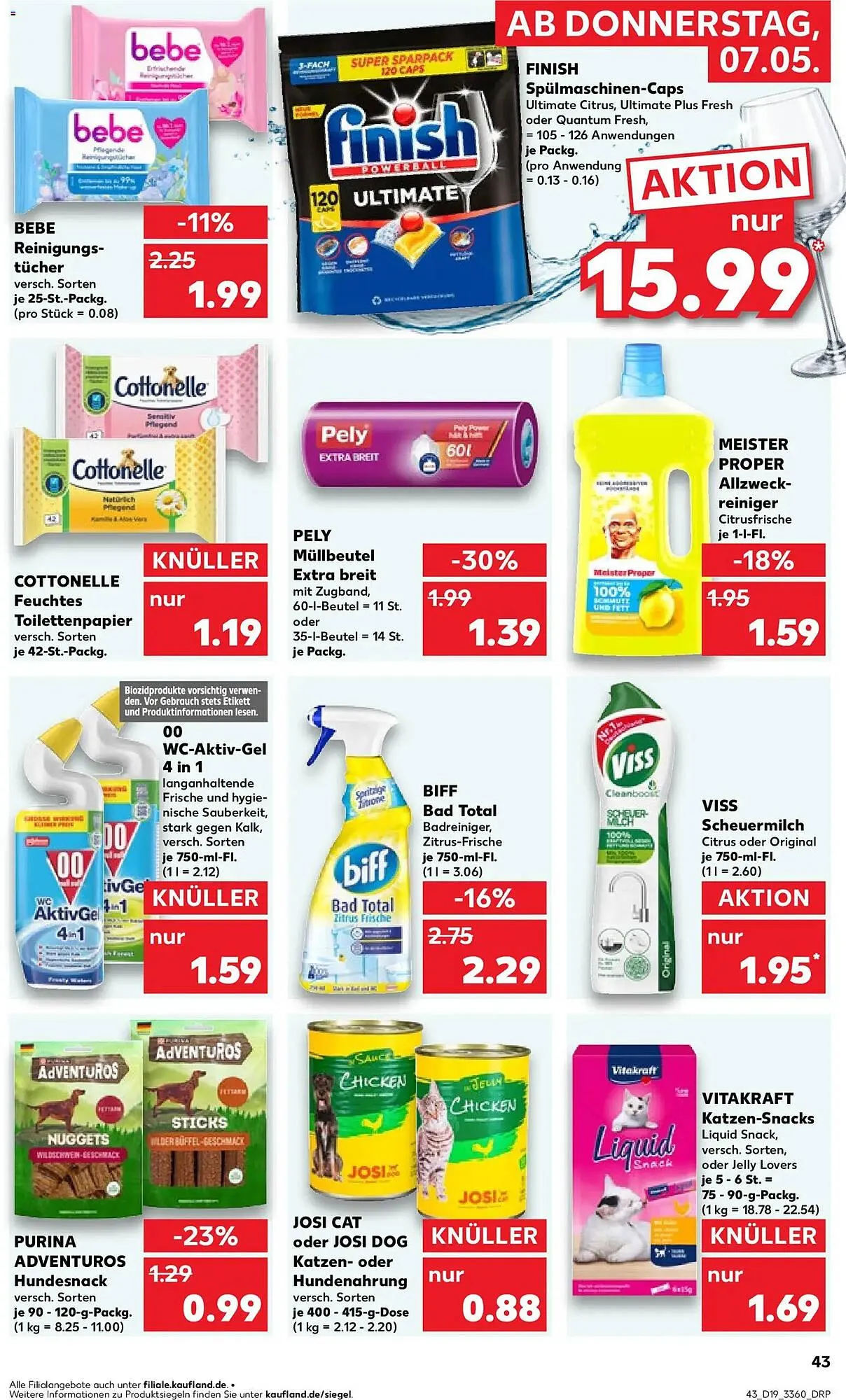 Kaufland Prospekt von 7. Mai bis 13. Mai 2026 - Prospekt seite 43