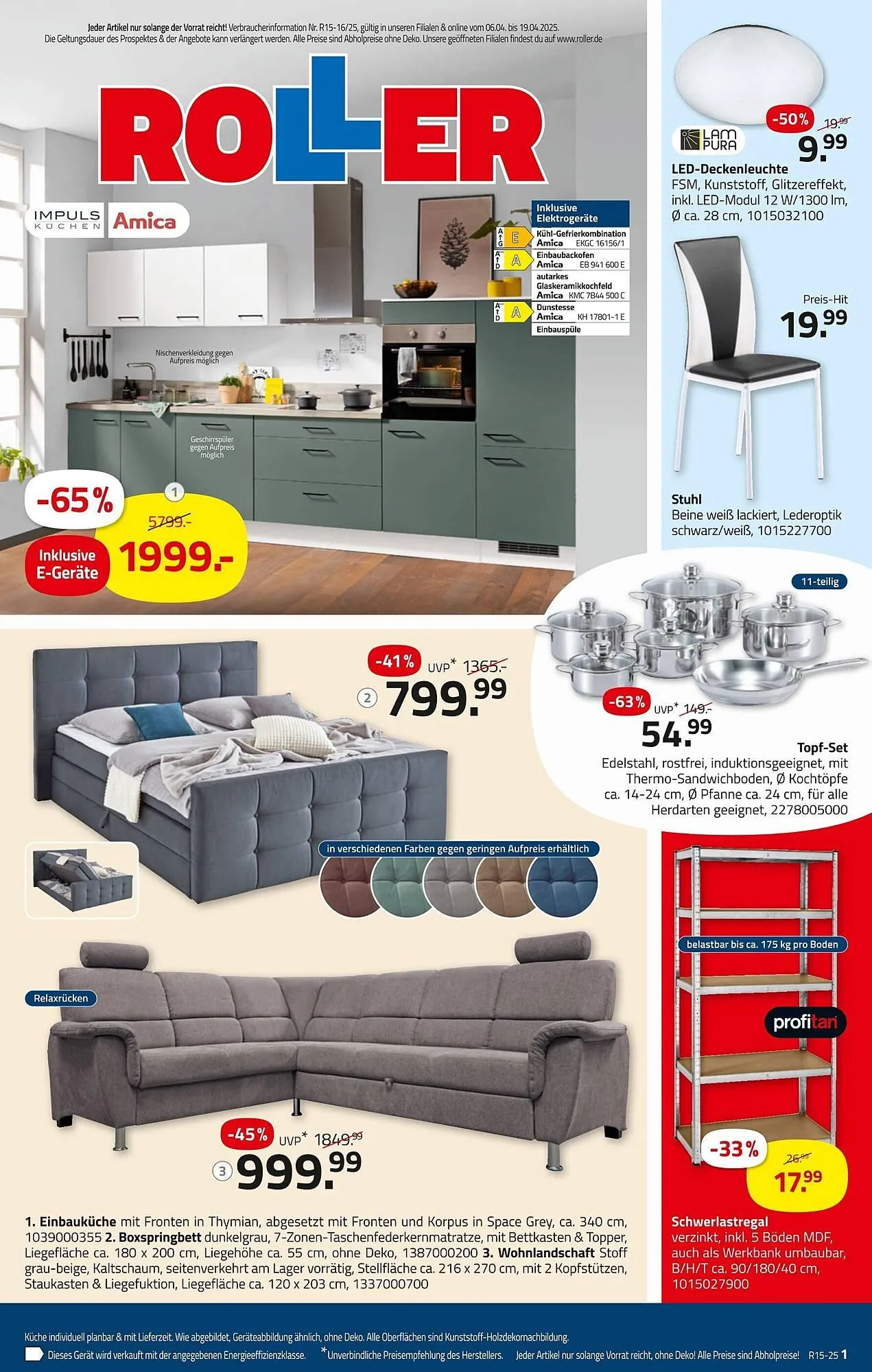 ROLLER Prospekt von 6. April bis 19. April 2025 - Prospekt seite 7