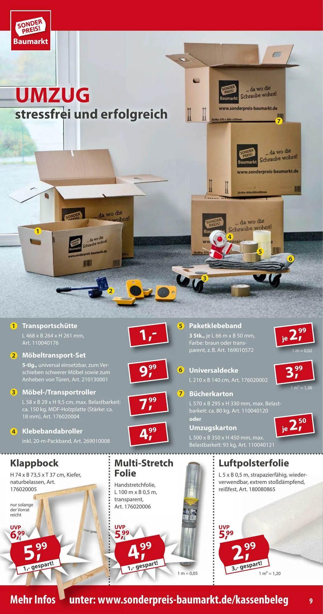 Sonderpreis Baumarkt Aktueller Prospekt von 7. Juni bis 22. Juni 2025 - Prospekt seite 9