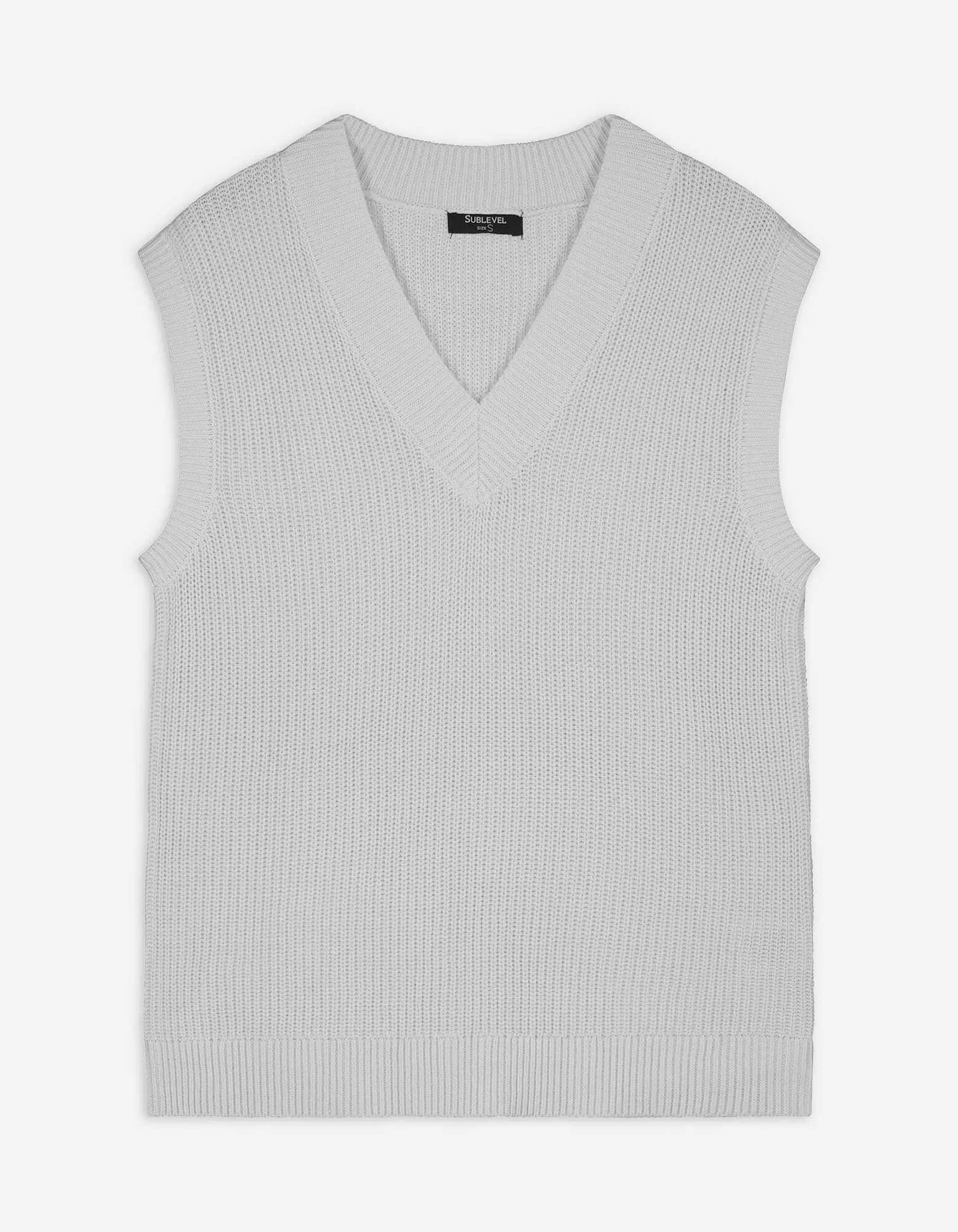 Strickpullover - Oversized Fit - grau