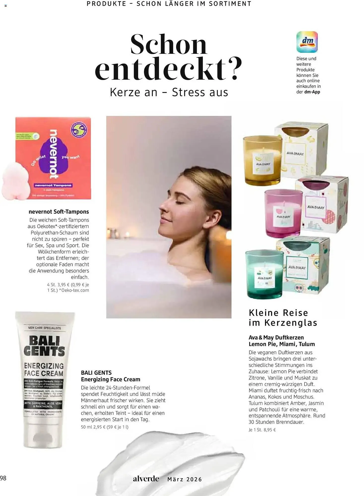 Dm drogerie Magazin von 1. März bis 31. März 2026 - Prospekt seite 98