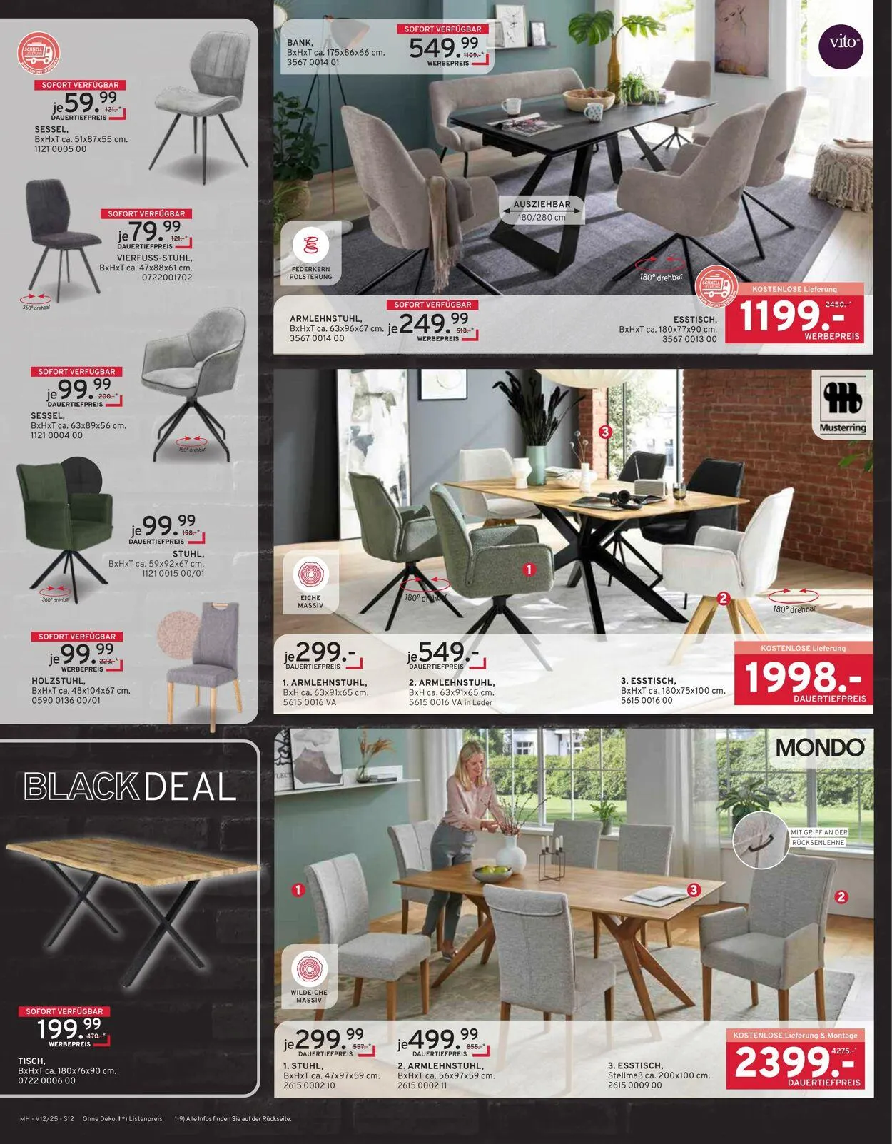 Möbel Heinrich Aktueller Prospekt von 17. November bis 7. Dezember 2025 - Prospekt seite 12