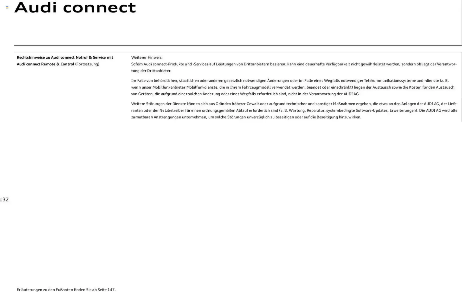 Audi Prospekt von 6. November bis 6. November 2026 - Prospekt seite 132