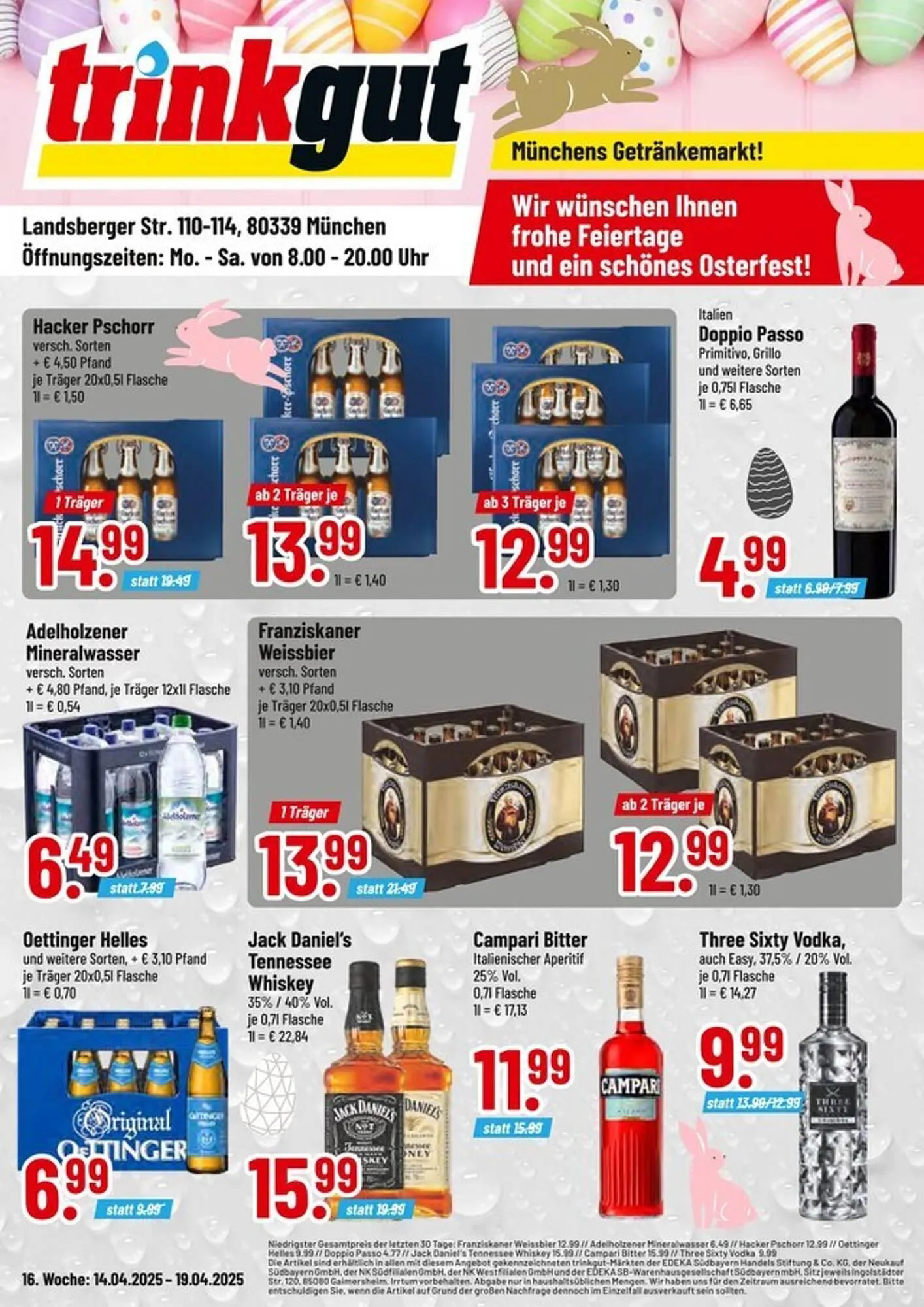 trinkgut Prospekt von 14. April bis 19. April 2025 - Prospekt seite 1