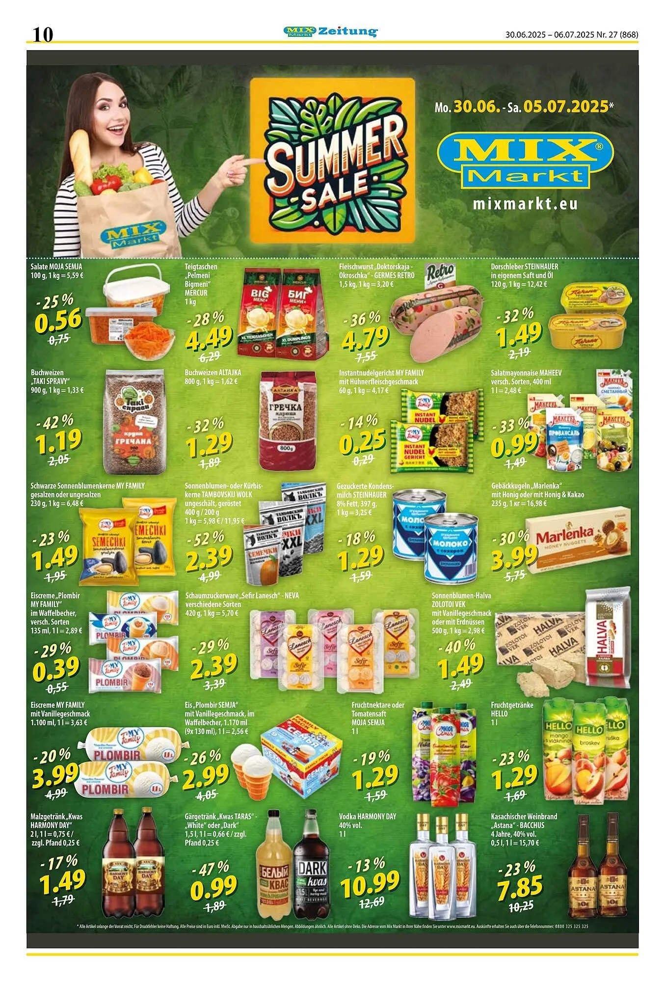 Mix Markt Prospekt von 30. Juni bis 6. Juli 2025 - Prospekt seite 3