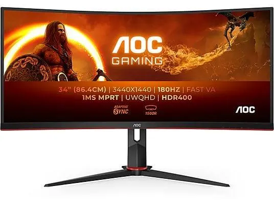 AOC CU34G2XP 34 Zoll WQHD Gaming Monitor (1 ms Reaktionszeit