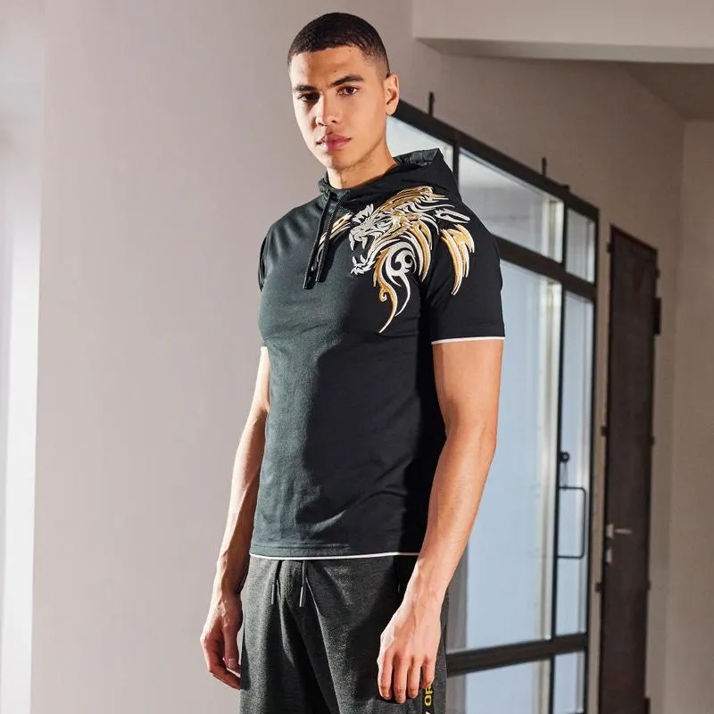 Herren-T-Shirt mit Kapuze