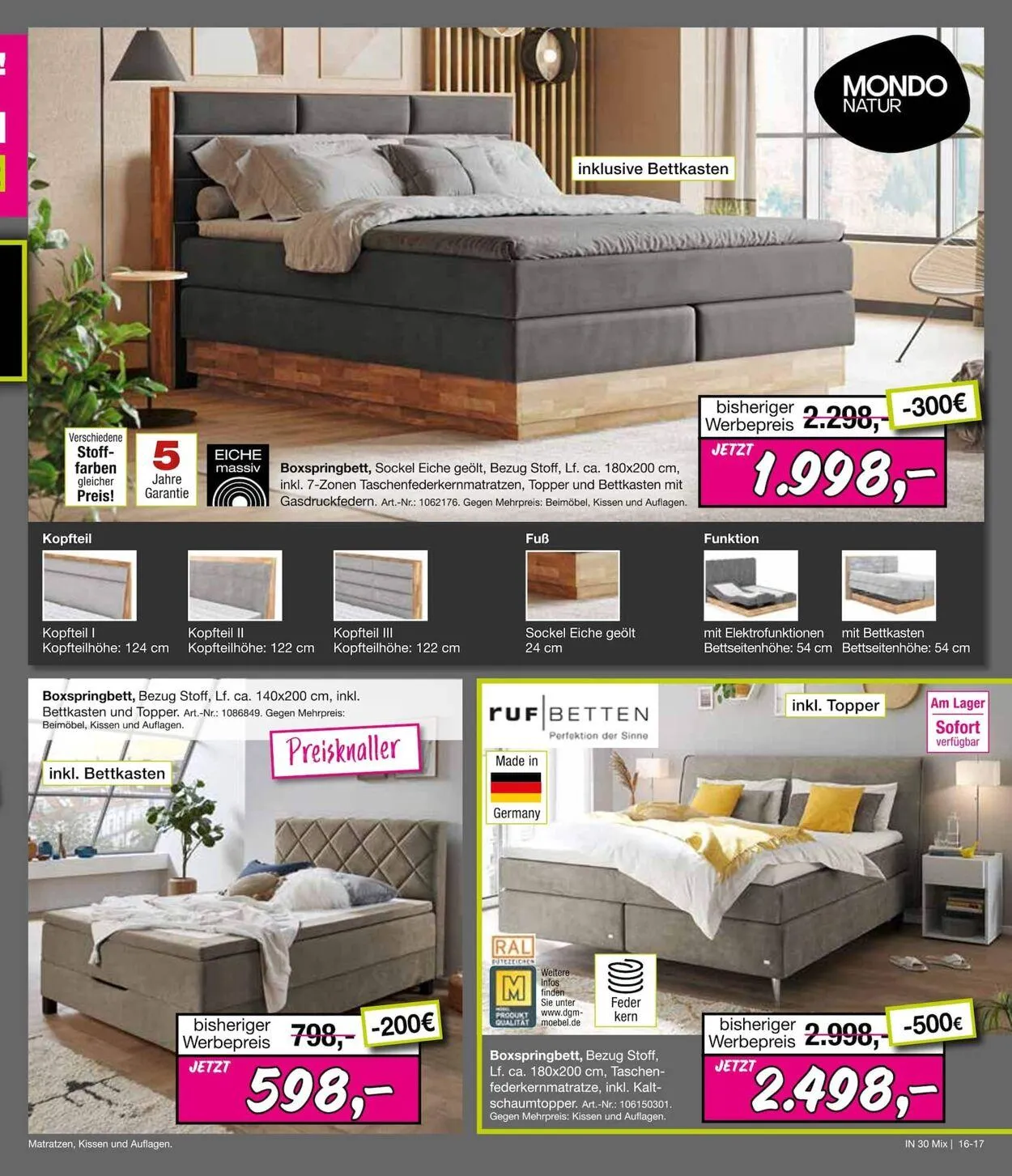 Möbel Inhofer Aktueller Prospekt von 26. Januar bis 9. Februar 2026 - Prospekt seite 17