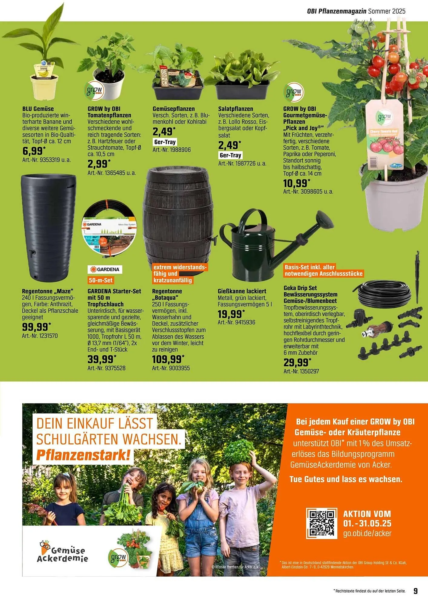 OBI Prospekt von 5. Mai bis 26. Mai 2025 - Prospekt seite 9