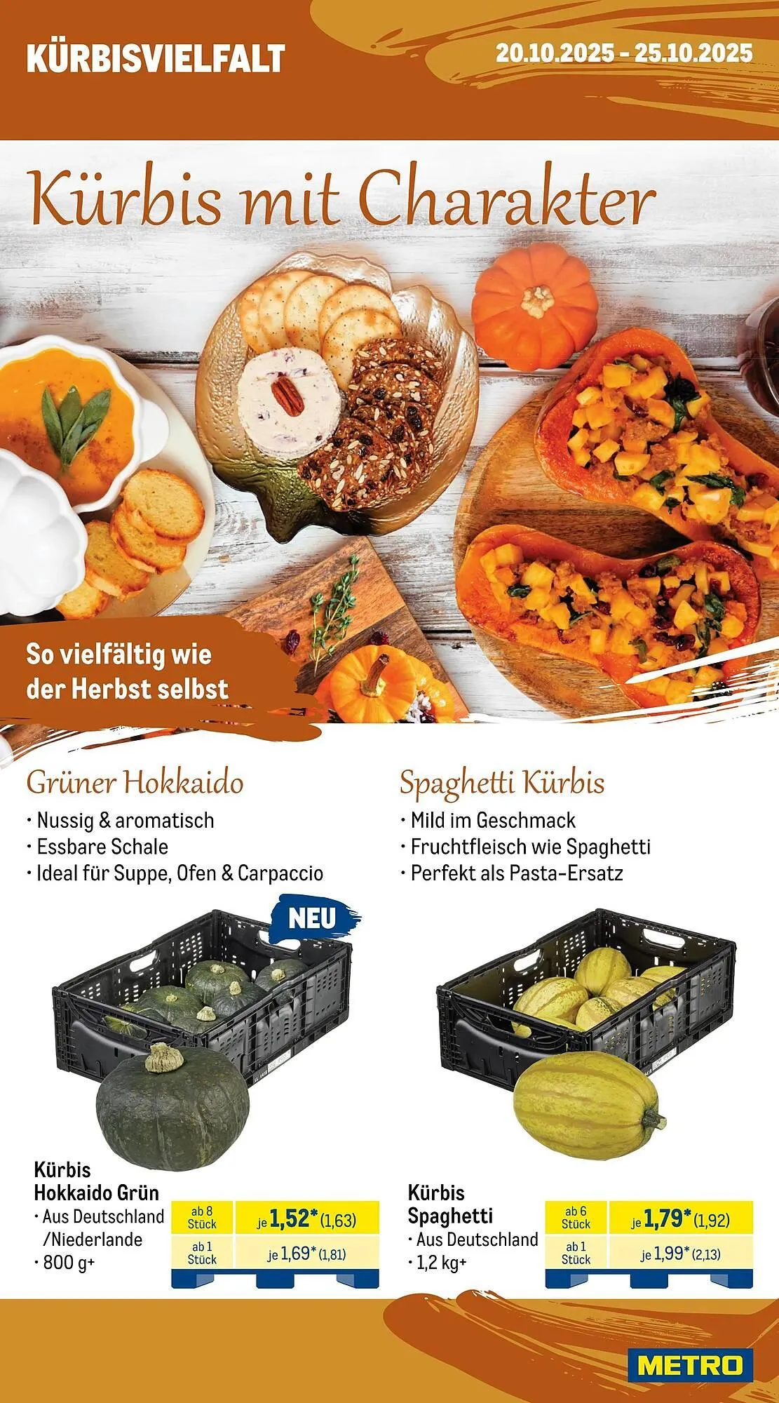 METRO Prospekt von 20. Oktober bis 26. Oktober 2025 - Prospekt seite 8
