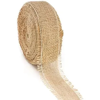 Rupfenband, natur, 6 cm, 20 Meter