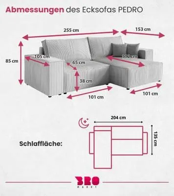 Ecksofa PEDRO