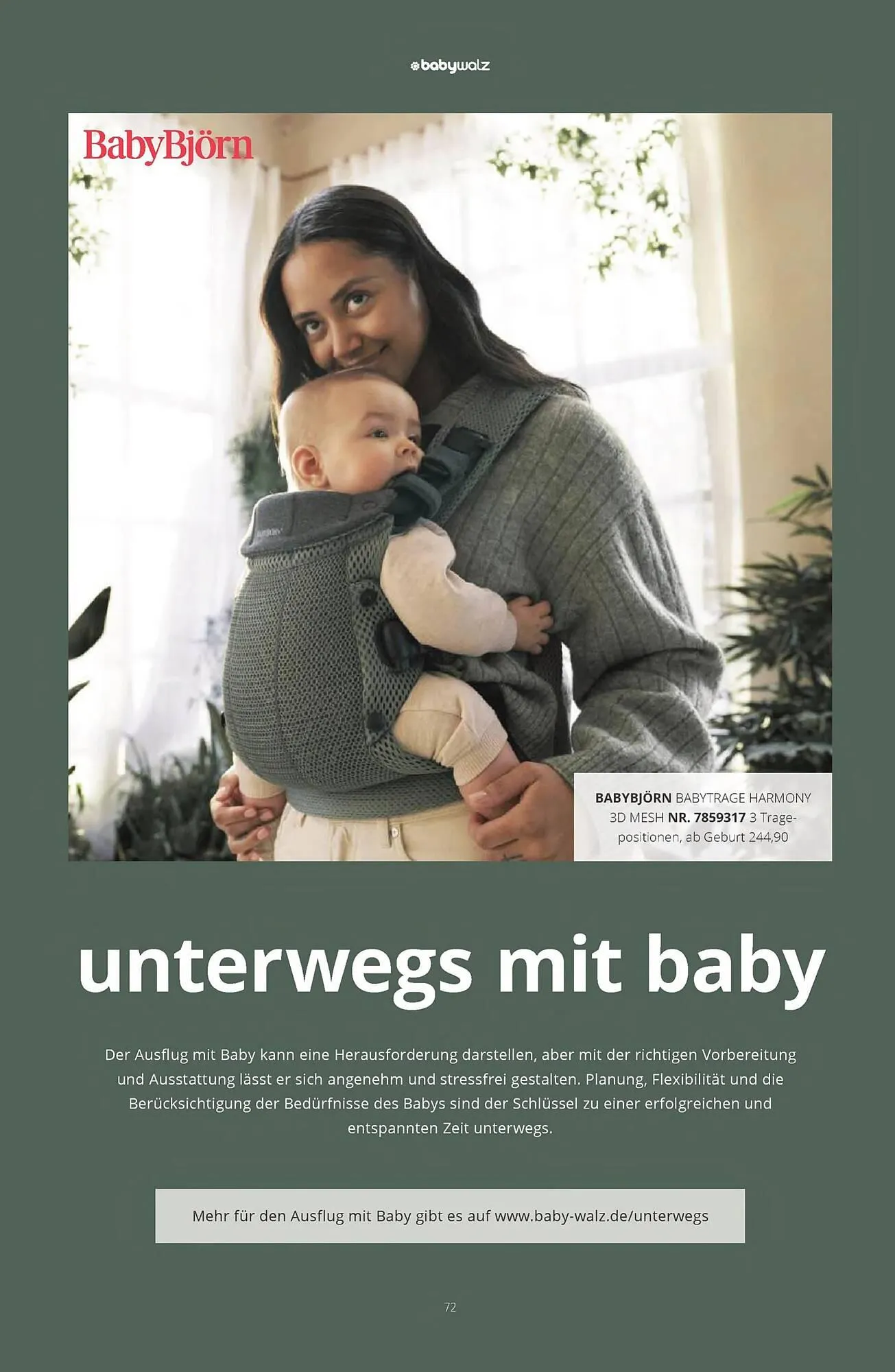 Baby Walz Prospekt von 29. November bis 1. Februar 2025 - Prospekt seite 72