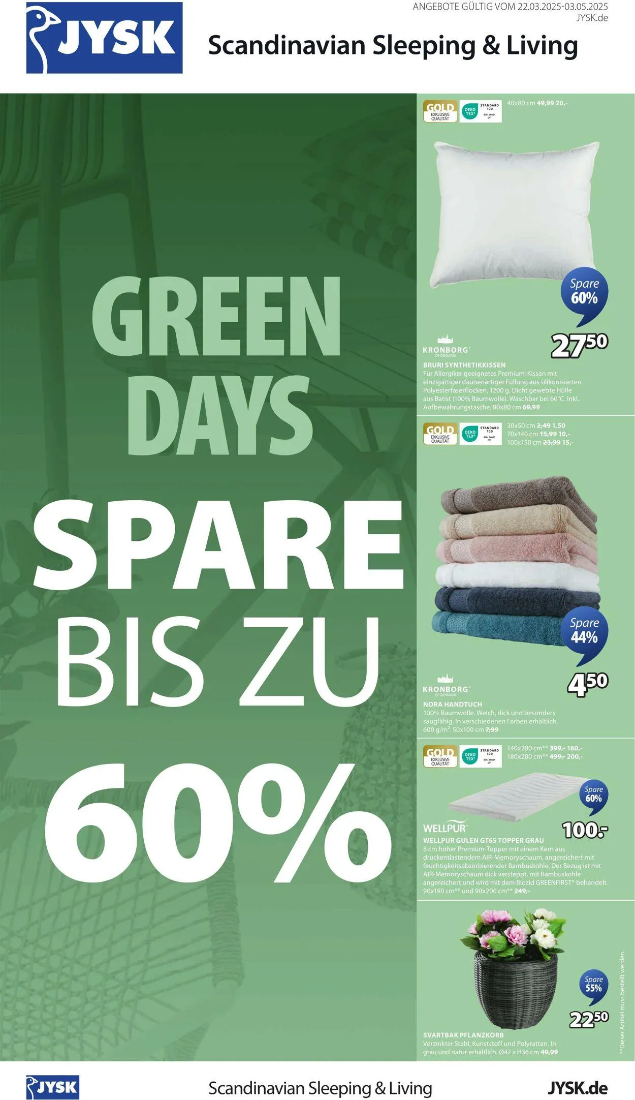 JYSK von 28. April bis 5. Mai 2025 - Prospekt seite 2