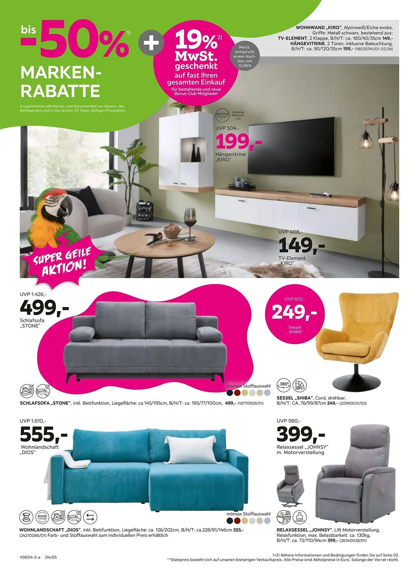 Mömax Prospekt von 31. März bis 9. April 2025 - Prospekt seite 4