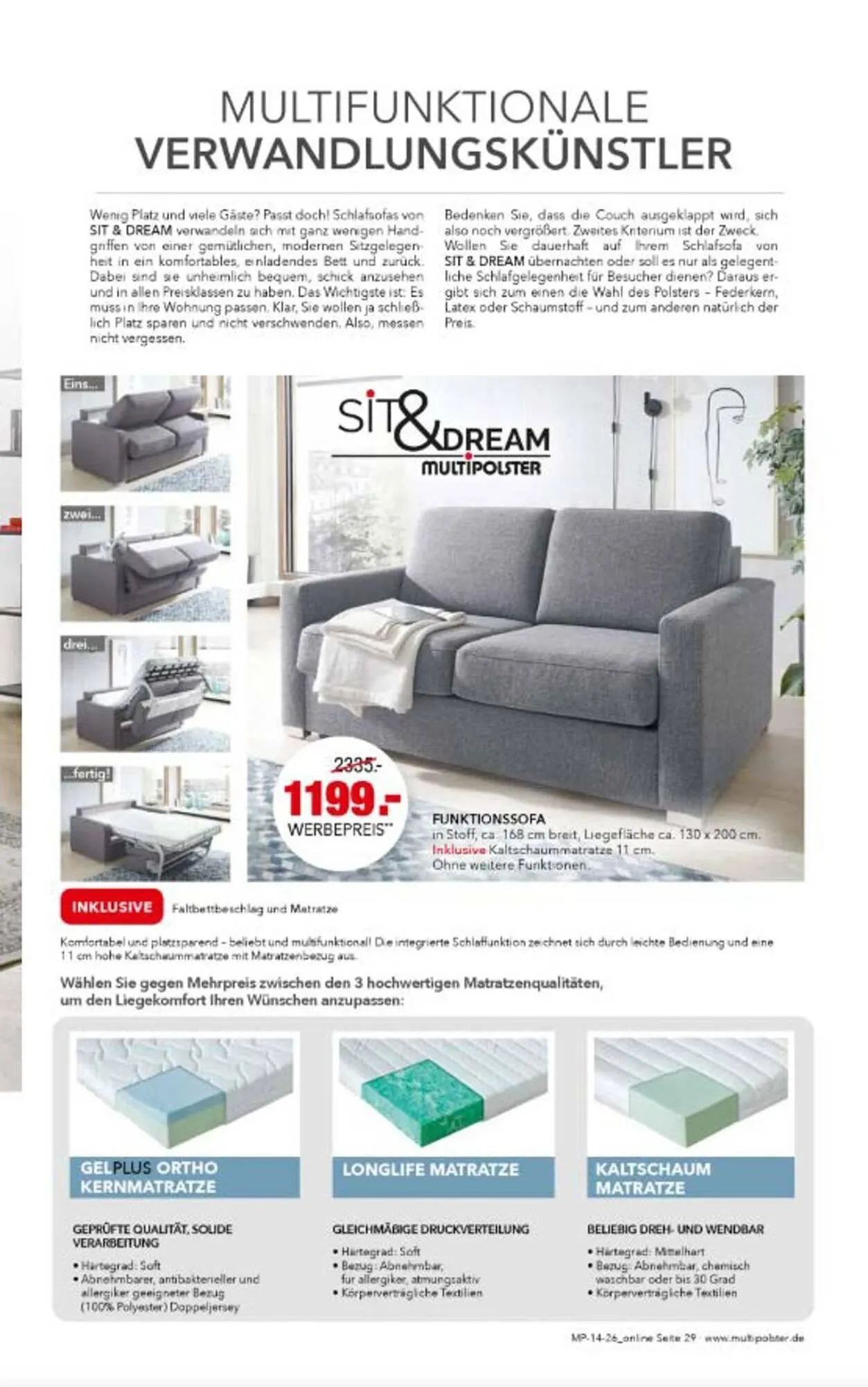 Multipolster Prospekt von 14. April bis 24. April 2026 - Prospekt seite 29