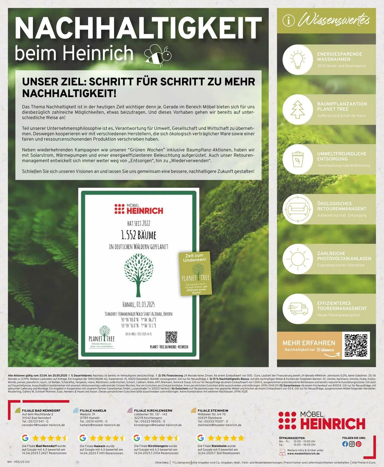 Möbel Heinrich Aktueller Prospekt von 23. April bis 25. Mai 2025 - Prospekt seite 12