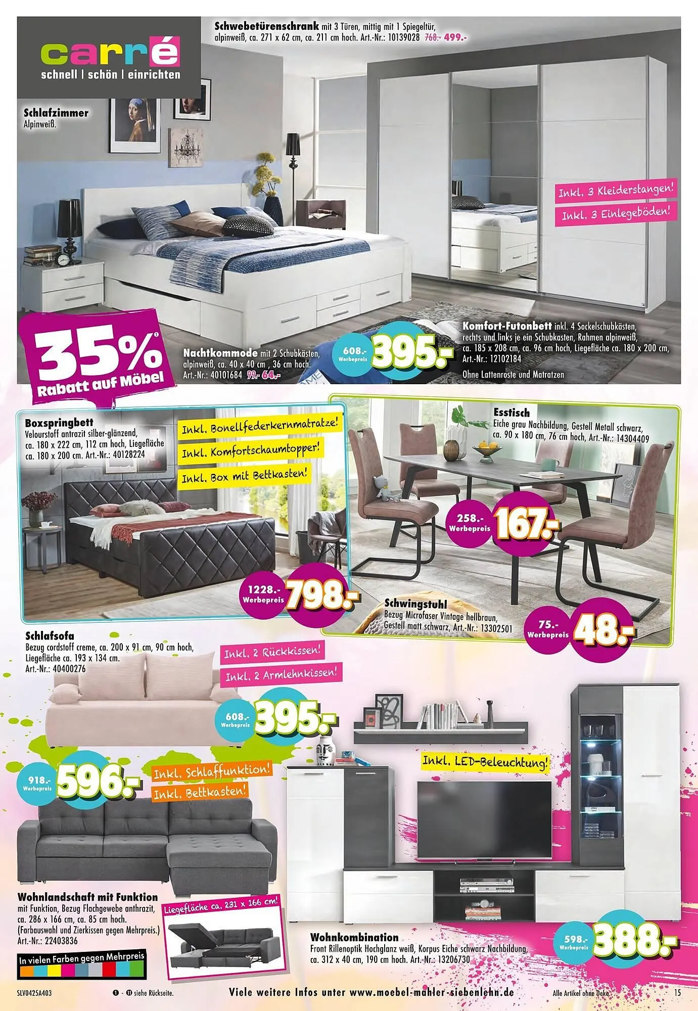 Möbel Mahler Prospekt von 26. März bis 1. April 2025 - Prospekt seite 15