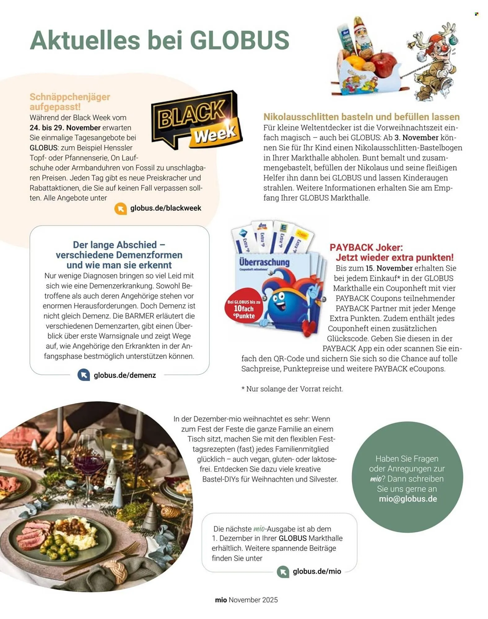 Globus Prospekt von 1. November bis 30. November 2025 - Prospekt seite 34