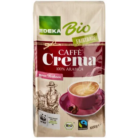 EDEKA Bio Caffè Crema ganze Bohnen 1KG
