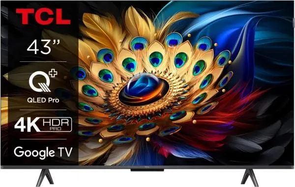 TCL 43C69B 108 cm (43") QLED-TV brushed titanium / F
