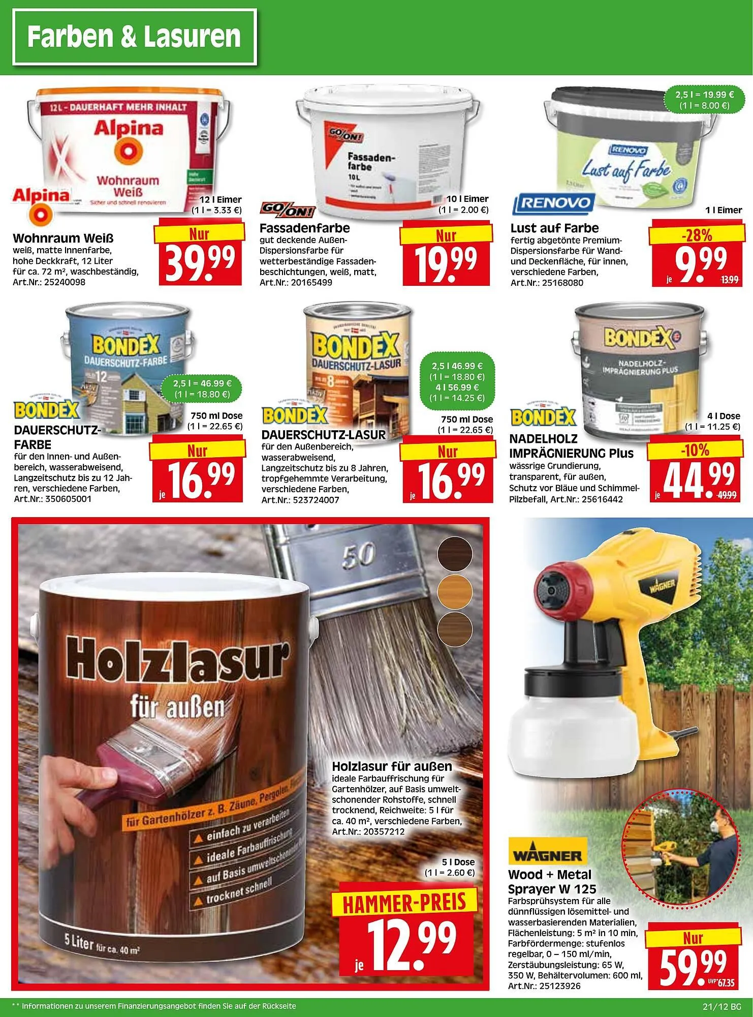 Herkules Baumarkt Prospekt von 19. Mai bis 24. Mai 2025 - Prospekt seite 12