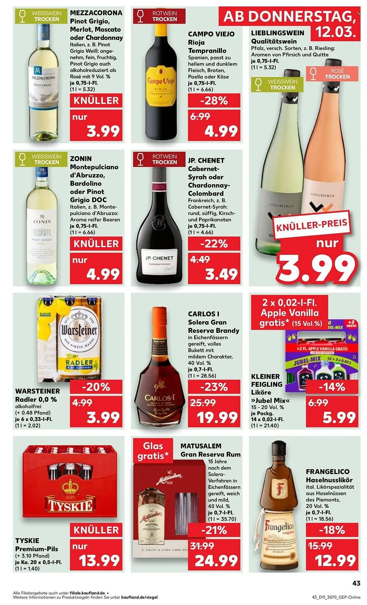 Kaufland Prospekt von 12. März bis 18. März 2026 - Prospekt seite 43