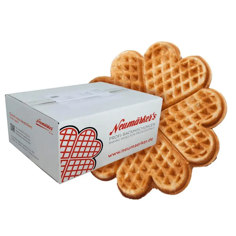 Neumärker® Waffel-Ready-Mix | Waffel-Backmischung für Gastro | Karton à 10 kg (10x 1 kg)