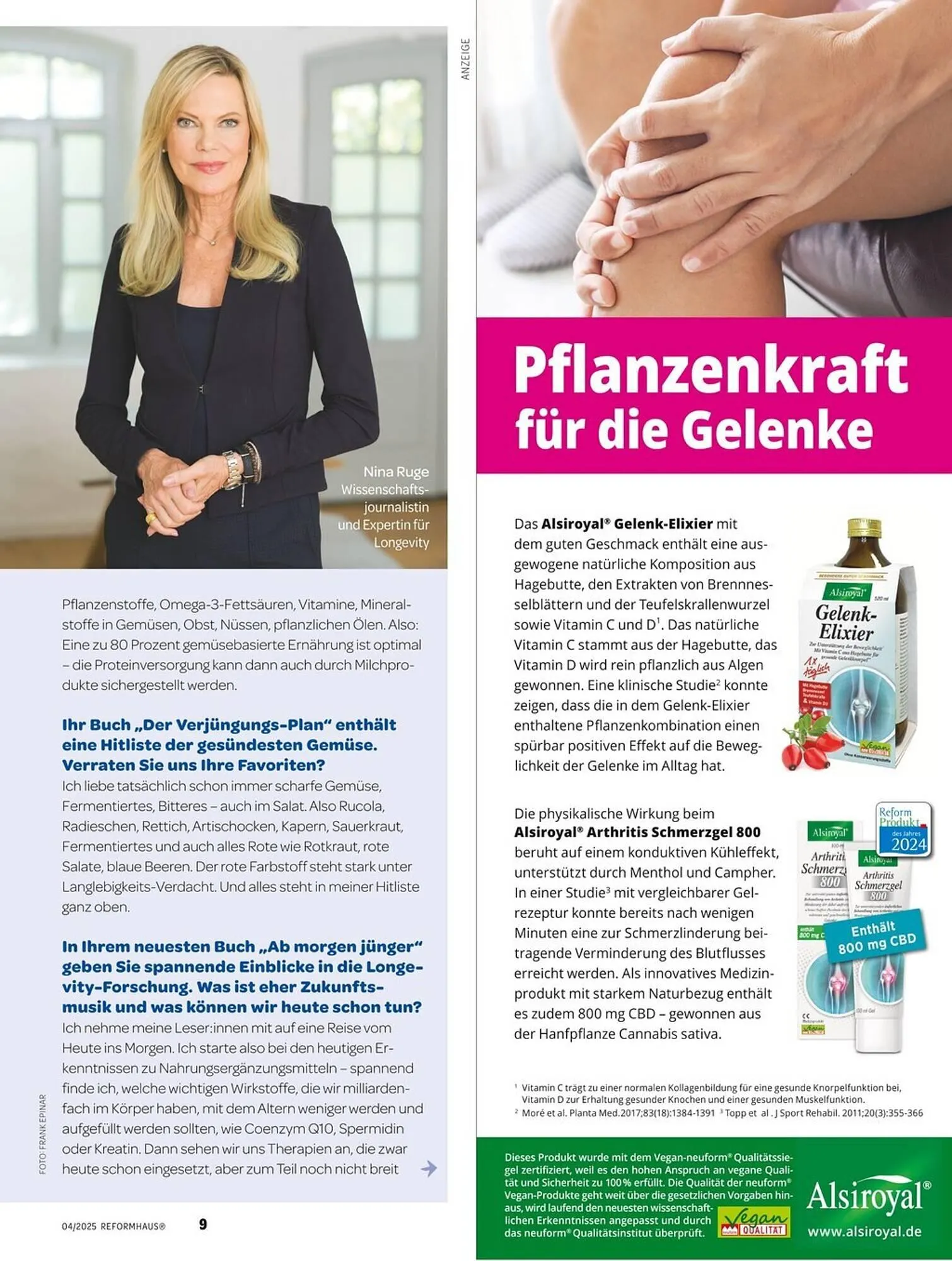 Reformhaus Prospekt von 1. April bis 30. April 2025 - Prospekt seite 9