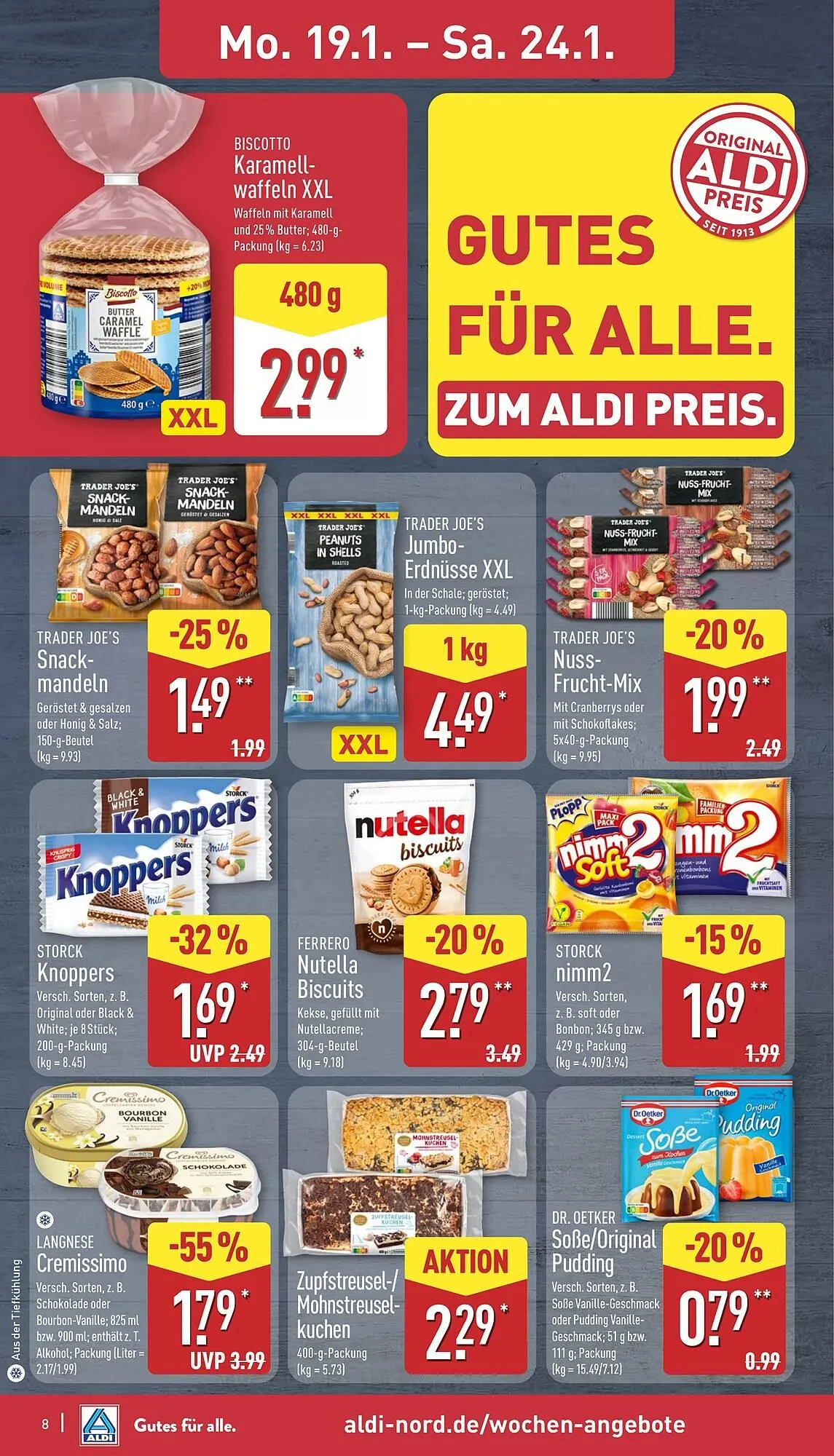 Aldi Nord Prospekt von 19. Januar bis 24. Januar 2026 - Prospekt seite 8