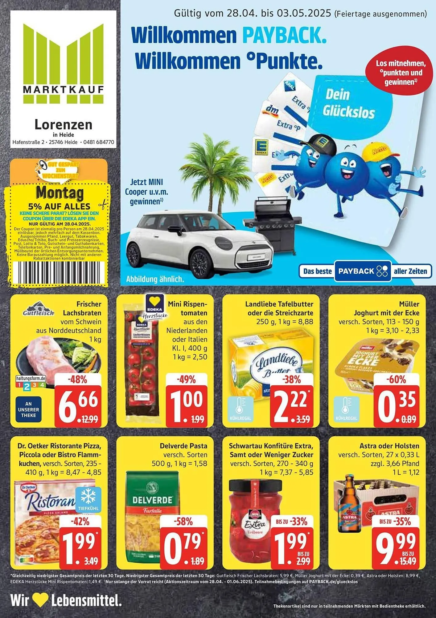 Marktkauf Prospekt von 28. April bis 3. Mai 2025 - Prospekt seite 1