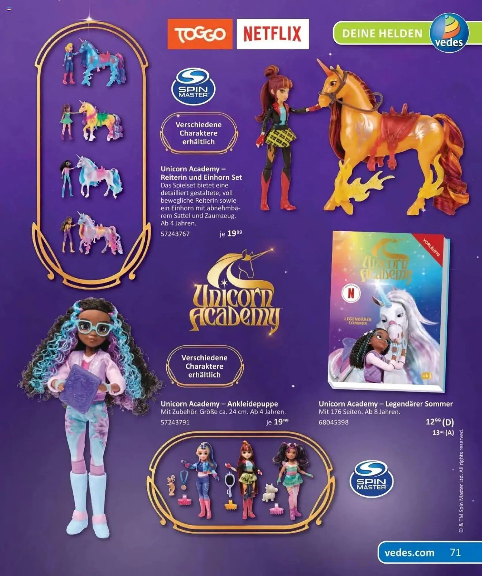 Vedes Prospekt von 29. September bis 6. Januar 2026 - Prospekt seite 71