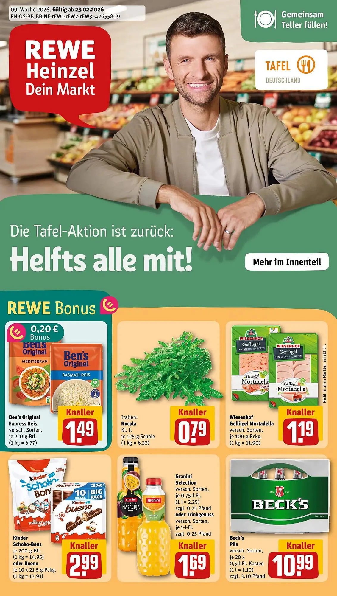 REWE Prospekt von 22. Februar bis 1. März 2026 - Prospekt seite 1