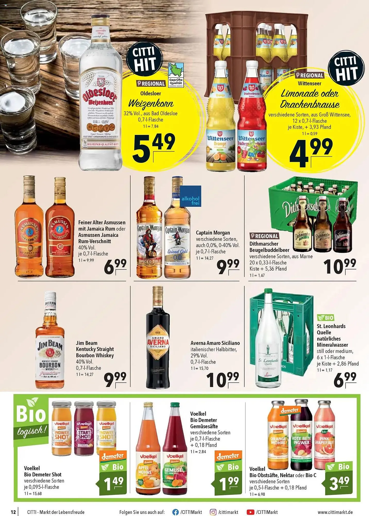 CITTI Markt Prospekt von 7. Januar bis 13. Januar 2026 - Prospekt seite 12