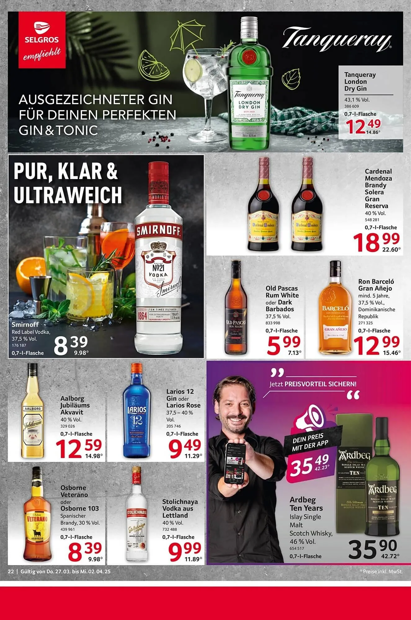 Selgros Prospekt von 27. März bis 3. April 2025 - Prospekt seite 22