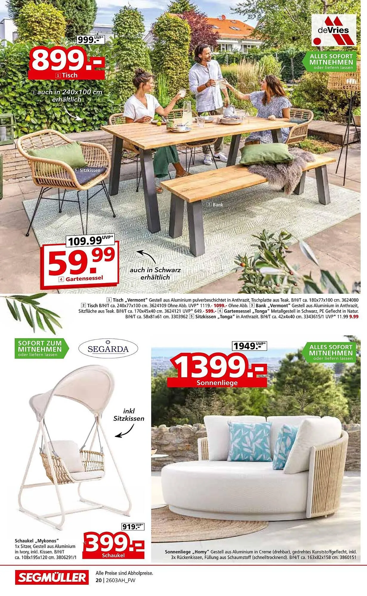 Segmüller Prospekt von 7. März bis 10. April 2026 - Prospekt seite 20