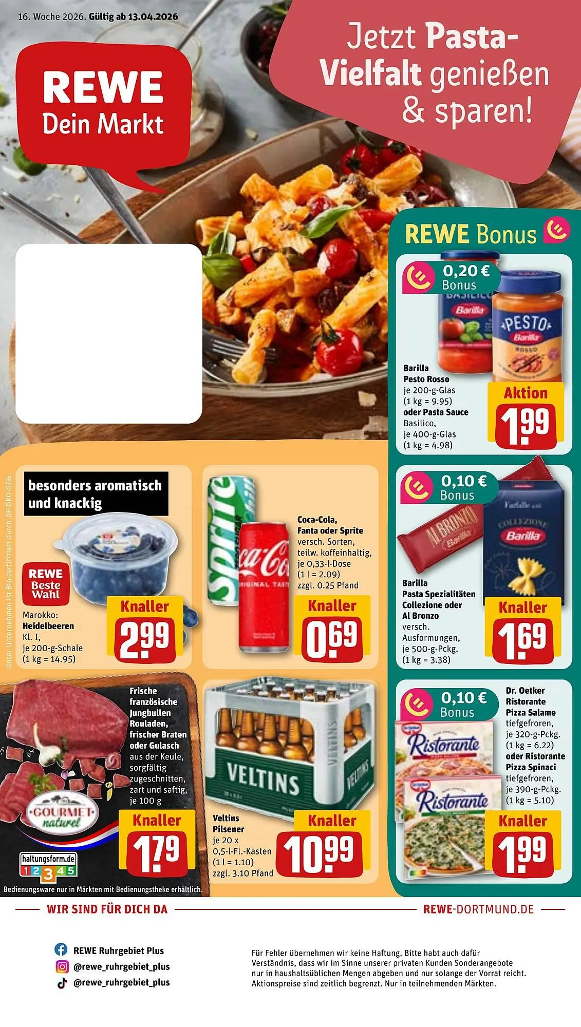 REWE Prospekt von 13. April bis 19. April 2026 - Prospekt seite 1