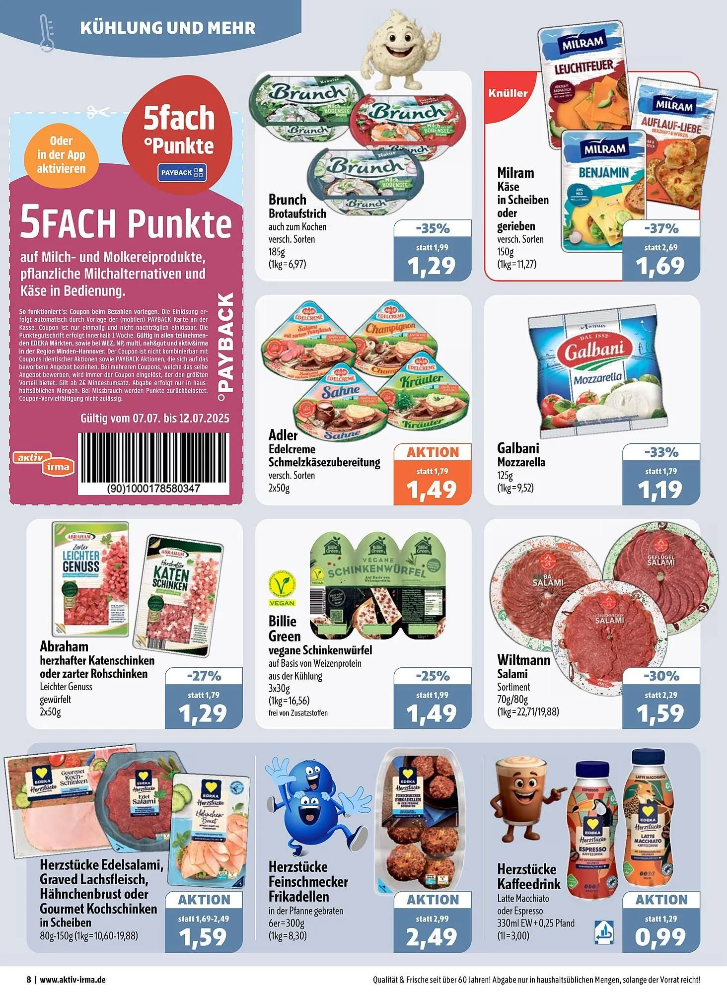 Aktiv Irma Prospekt von 7. Juli bis 12. Juli 2025 - Prospekt seite 8