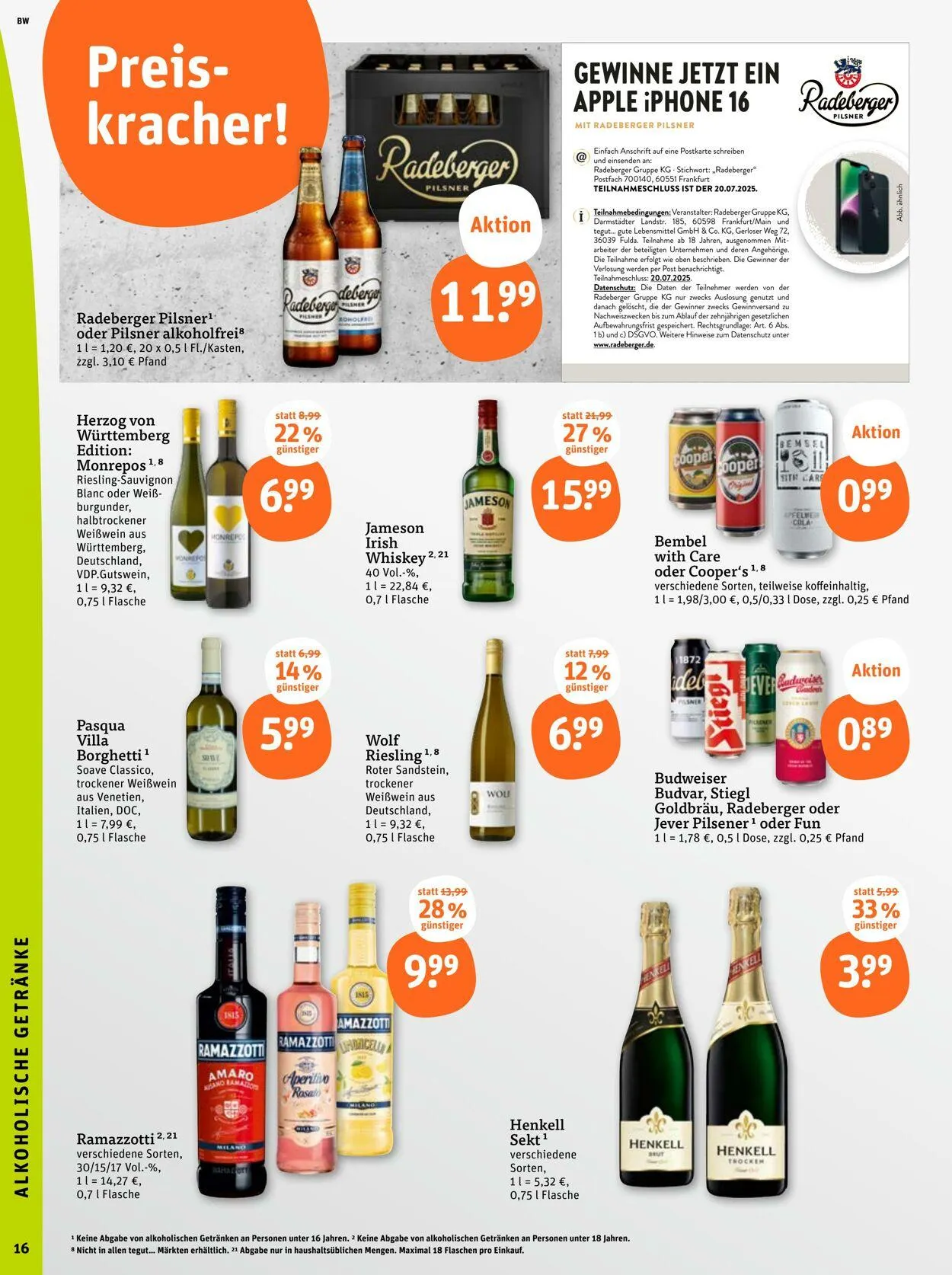 Tegut Aktueller Prospekt von 30. Juni bis 6. Juli 2025 - Prospekt seite 18