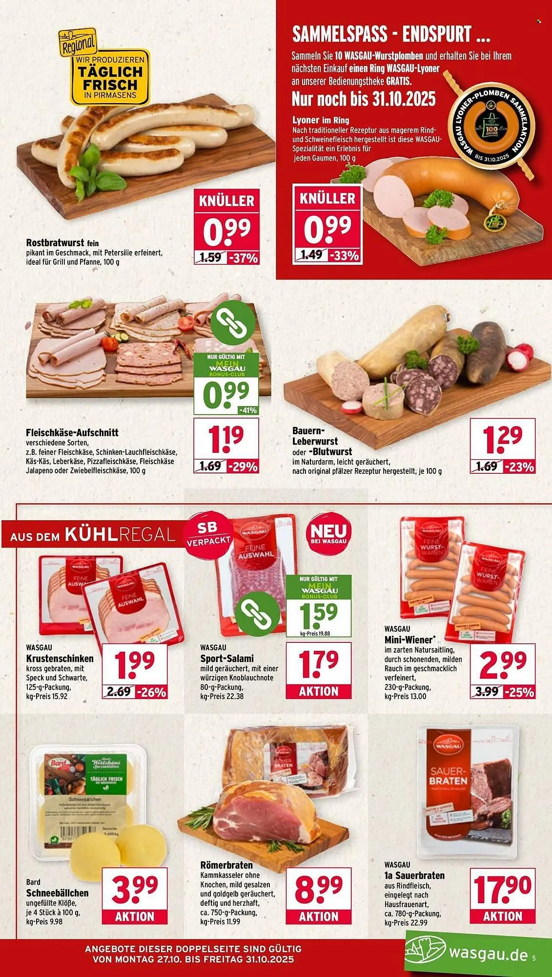 Wasgau Prospekt von 27. Oktober bis 3. November 2025 - Prospekt seite 5
