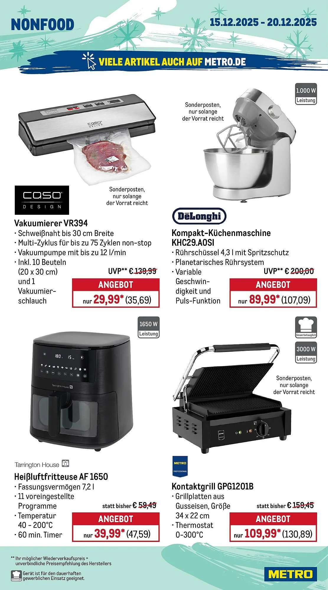 METRO Prospekt von 15. Dezember bis 20. Dezember 2025 - Prospekt seite 22