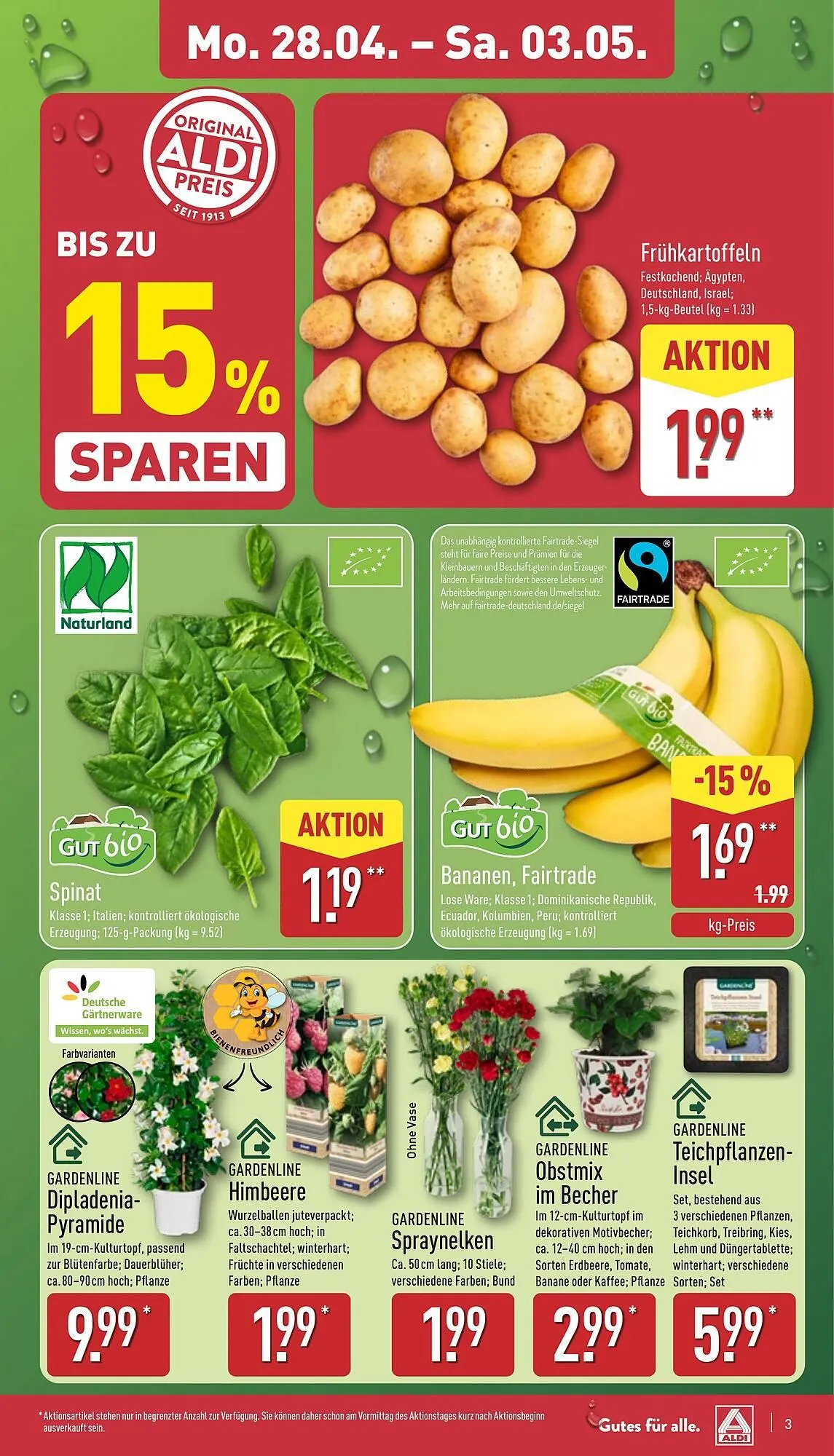 Aldi Nord Prospekt von 28. April bis 3. Mai 2025 - Prospekt seite 3