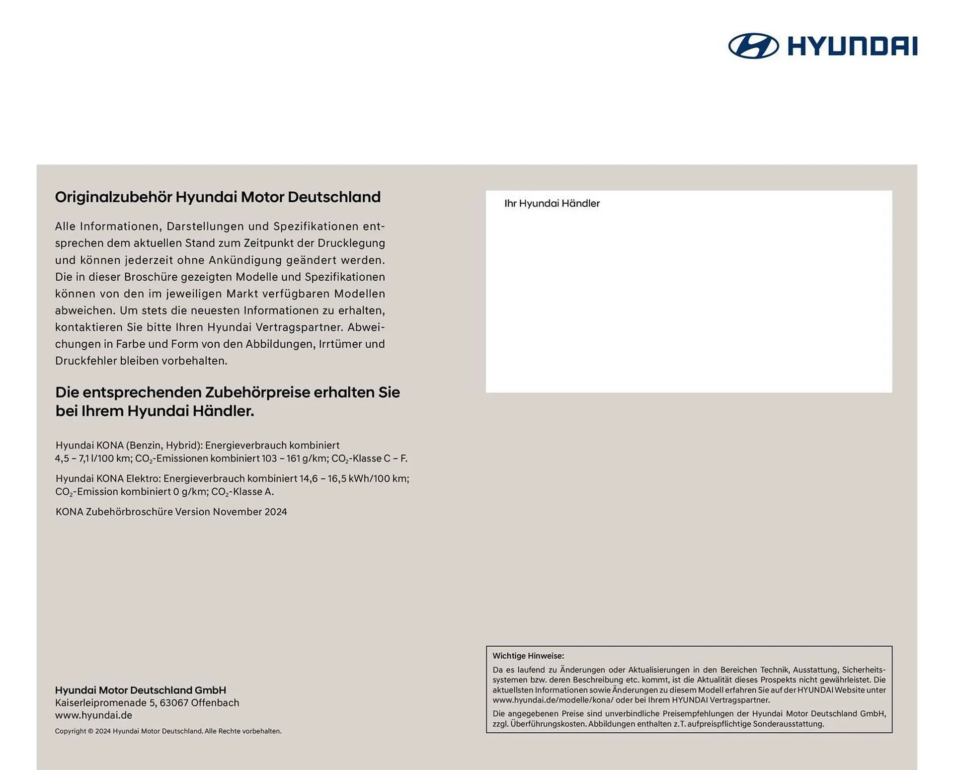 Hyundai Prospekt von 11. November bis 11. November 2026 - Prospekt seite 22